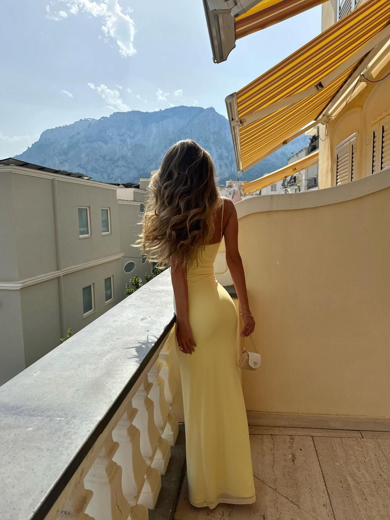 Women's Elegant Romantic Evening Date Valentine's Day Sweet Formal Dress, Slim-Fitting Lace Mesh Long Dress, Sexy Plain Style