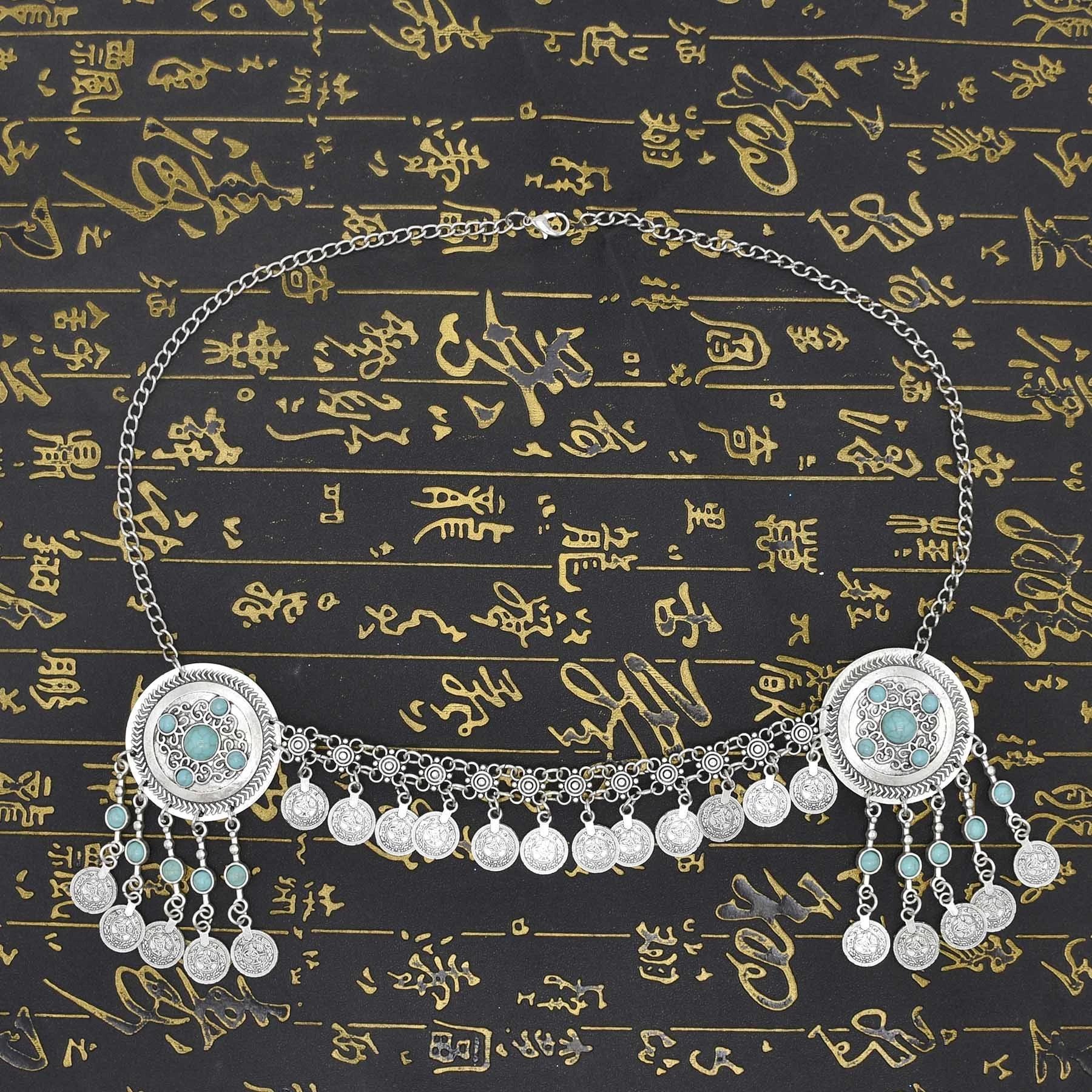 Vintage Coins Headband Head Chains Headpiece Boho Gypsy Ethnic Trible Hair Accessories Afghan Turkish Charms Female Hair Jewelry