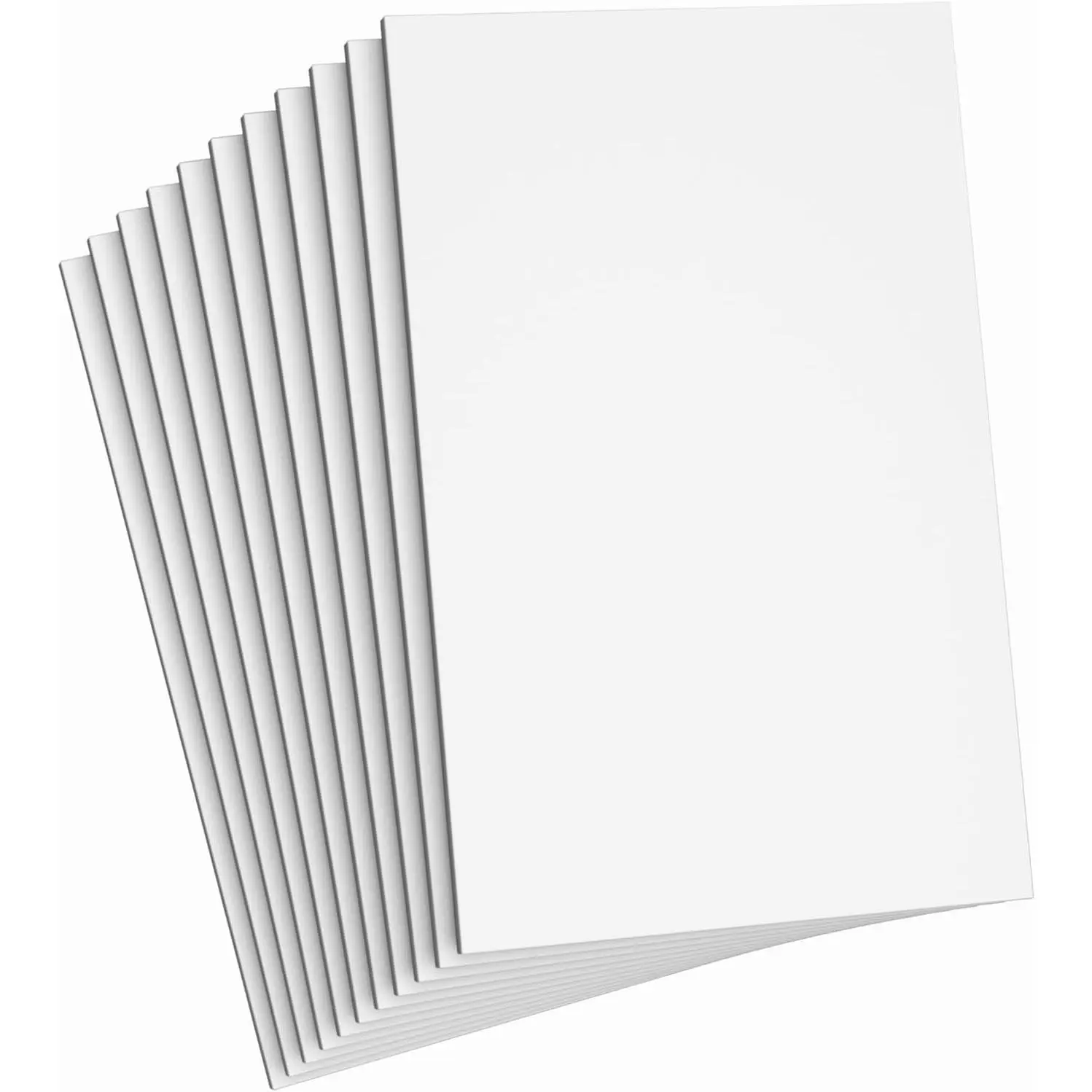 White Foam Sheets Crafts, 8.5x5.5 Inch Eva Craft Foam Paper for Crafts Project Classroom Scrapbook DIY Cosplay (10 White Sheets)