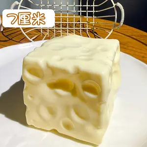 Cheese Squishy Toy Filling Material, Handmade Moldable Slow-Rebound Squishy Toy for Adult Stress Relief