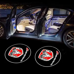 2pcs Carbon Fiber Texture Car Door Welcome Light LED Projector Ghost Shadow Lamp For Dodge Durango Charger Grand Caravan Journey Ram 1500 2500 Challenger Nitro Dart Dakota Caliber