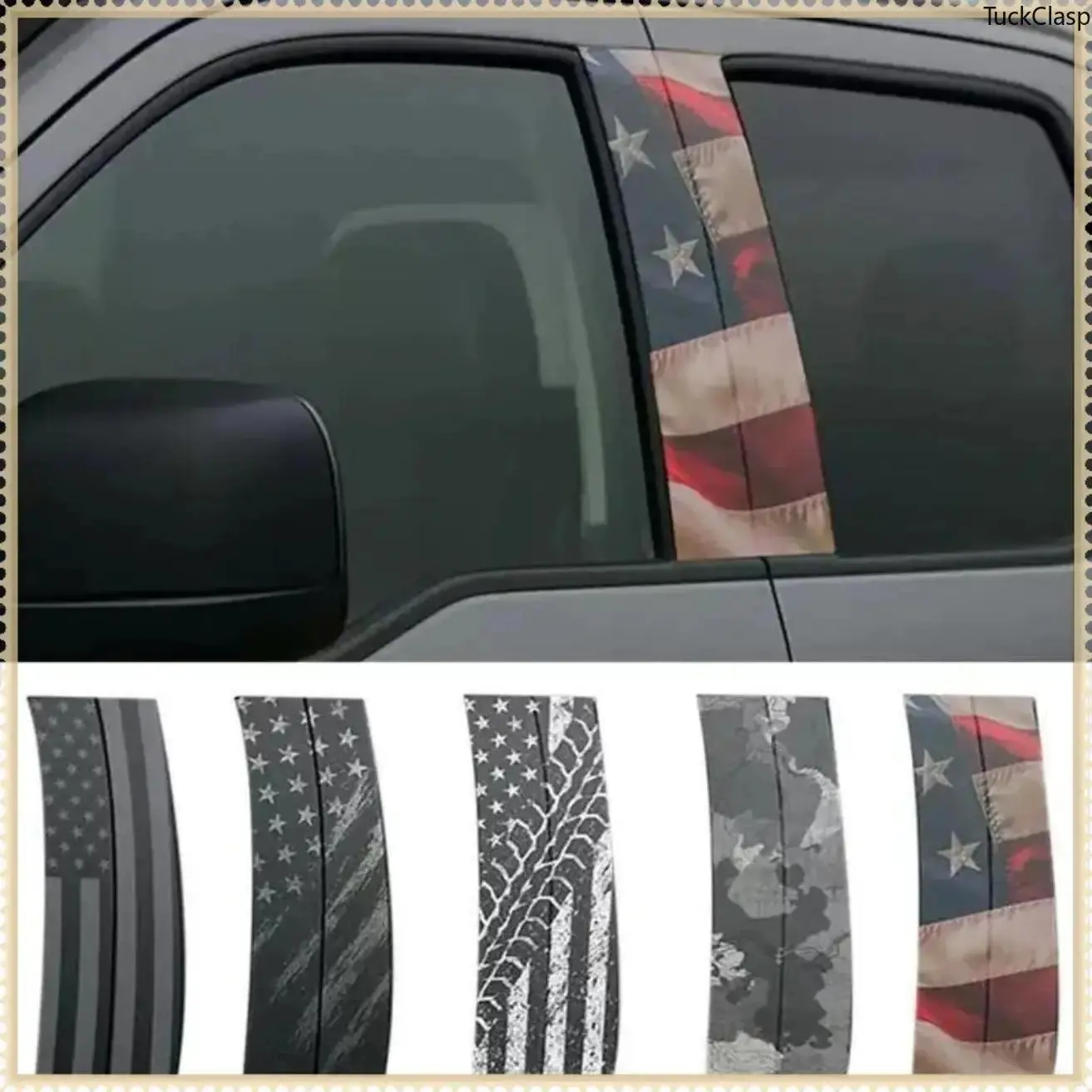 12"x21.5" Glossy B-Pillar Car Decals for DIY Bag Accessories, Easy Peel-Stick No Residue, Durable Weather-Resistant, Covers Worn Factory Pillars, Custom Touch to New Vehicles, Long-Lasting Appearance, Minimal Effort Installation Auto Exterior Stickers