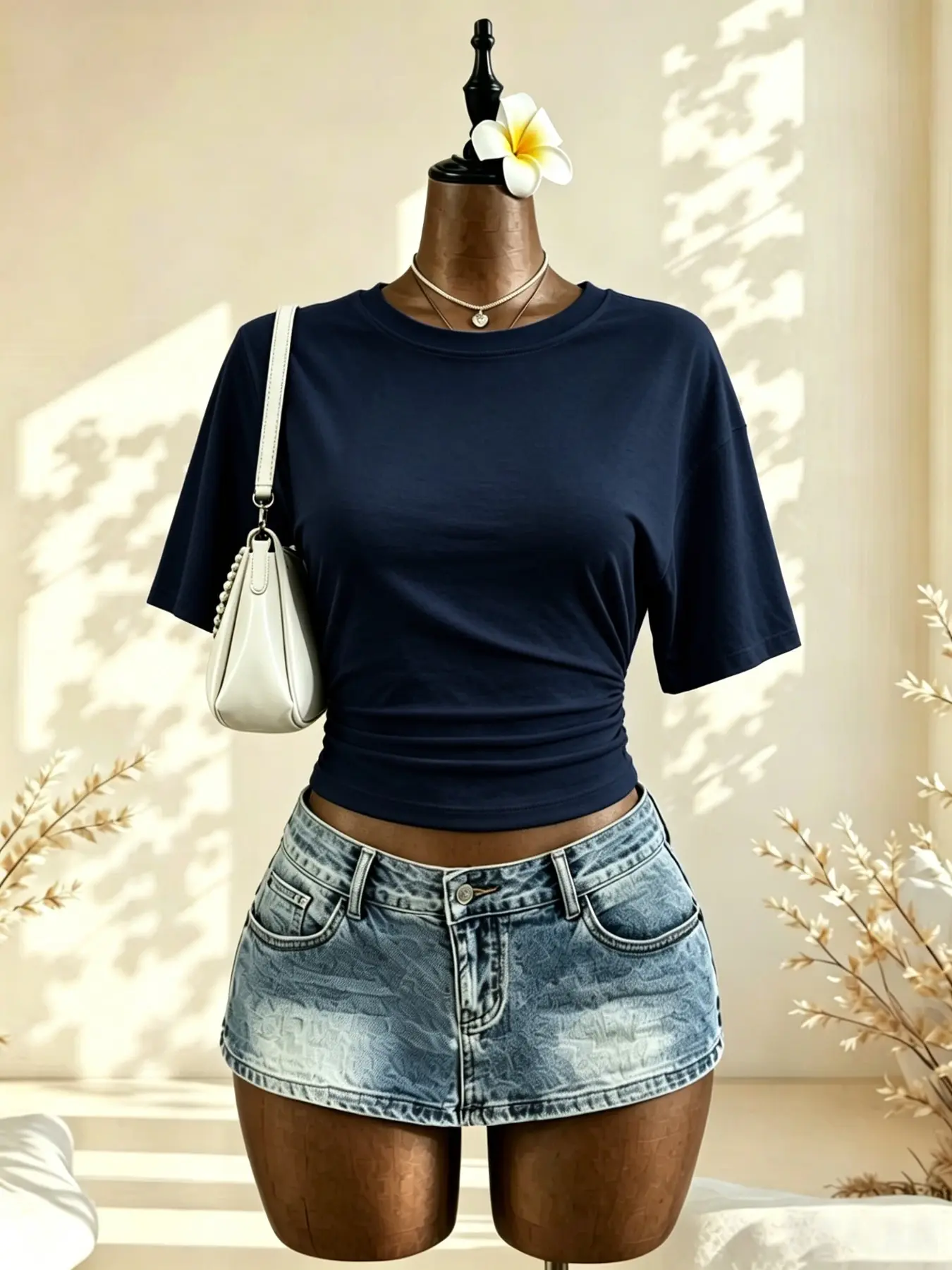 Women's Pleated Waist Cinch Short T-Shirt, Y2K Trendy Elastic T-Shirt, Summer Casual Basic Top, Womenswear, Slim-Fitting, Perfect for Daily Wear