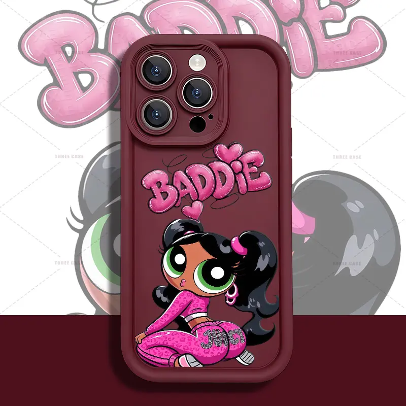 American-style hot girl graffiti Phone Case for iPhone 17 AIR 17 PRO 16 PRO 15  PRO MAX  14 PLUS 13 PRO 12 11 PRO XS MAX X XR Samsung Galaxy S26 Plus S25 Ultra S24 S23 S22 Plus Shockproof Protective Cover Full Protection Anti-Drop