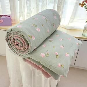 rose garden print summer cool blanket, soft skin-friendly air-conditioning comforter, thin blanket for bedroom, living room