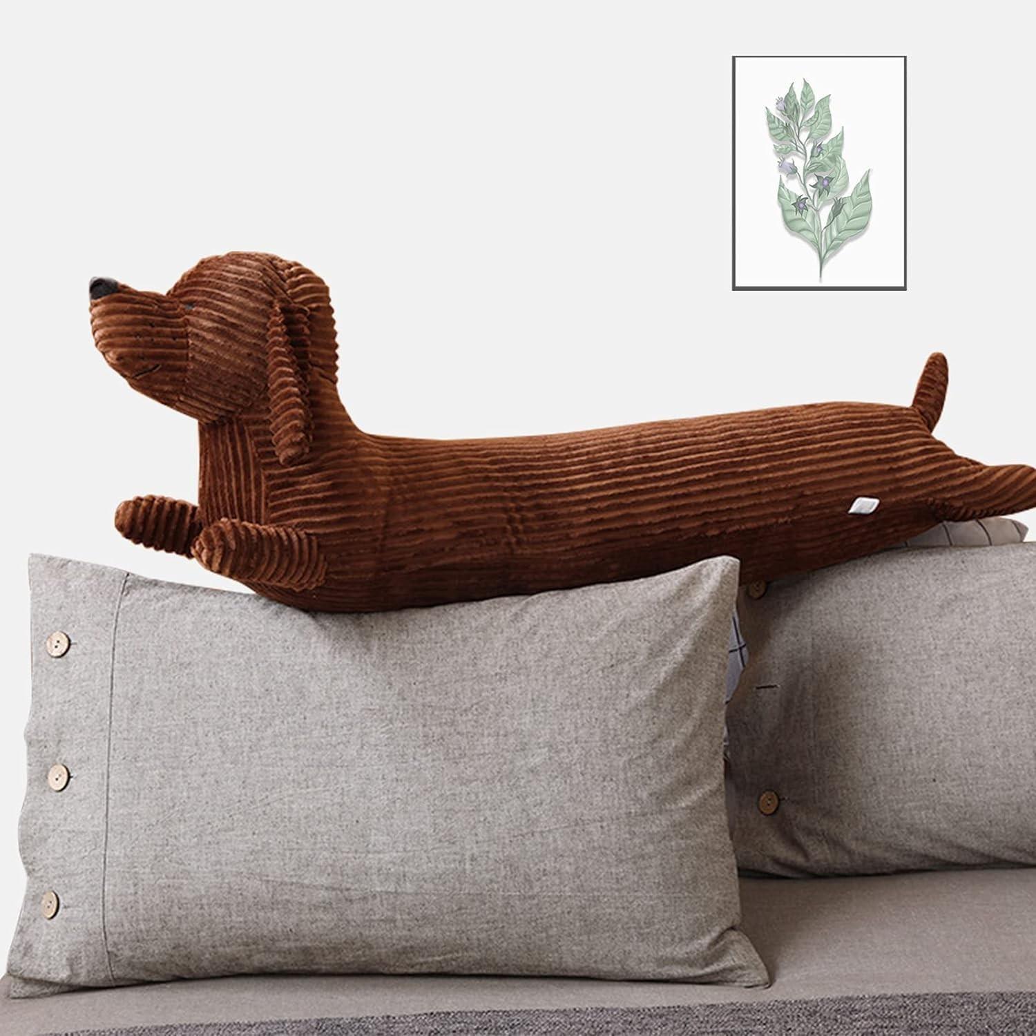 Cute Long Dog Shaped Plush Toy, Stuffed Animal Pillow, Soft & Comfy Plush Cushion for Sofa, Bed, Sofa, Office, Car, Home Decor