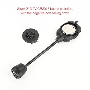 Tactical Helmet Light with White Red IR LED Task Lamp, Military Helmet Accessories Mount for Mich Fast Helmet Molle System Picatinny Rail, Survival Signal Light for Outdoor Hunting