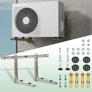 Quick-Install Heavy-Duty Wall Bracket for 7000-36000 BTU Split Air Conditioner ,HVAC, Compressor, Heat Pump System,Max 420 LB Capacity,Outdoor Pre-Drilled Holes Design