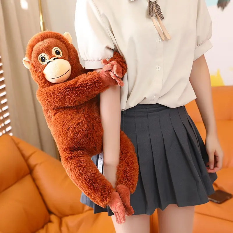 Cute Long-Armed Gorilla Doll Monkey Plush Toy, Soft Kawaii Stuffed Animal for Kids, Perfect Gift for Children, Adorable Home Decor Item