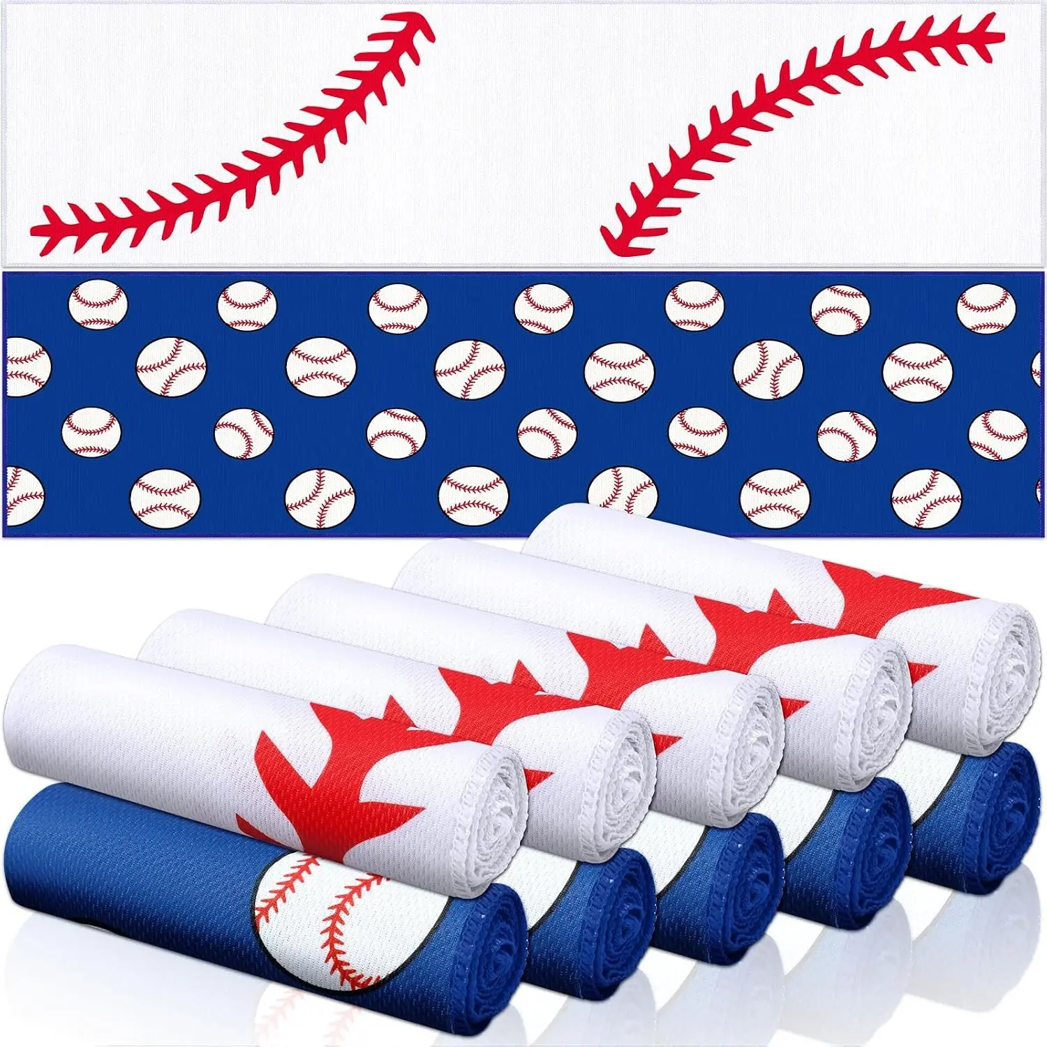 12 Pack Baseball Cooling Towels for Sports Teams Gifts 40 x 12 in Sport Cooling Towels Bulk Microfiber Ice Rags for Softball Soccer Baseball Party Favors, Swag Bags & Outdoor Workouts