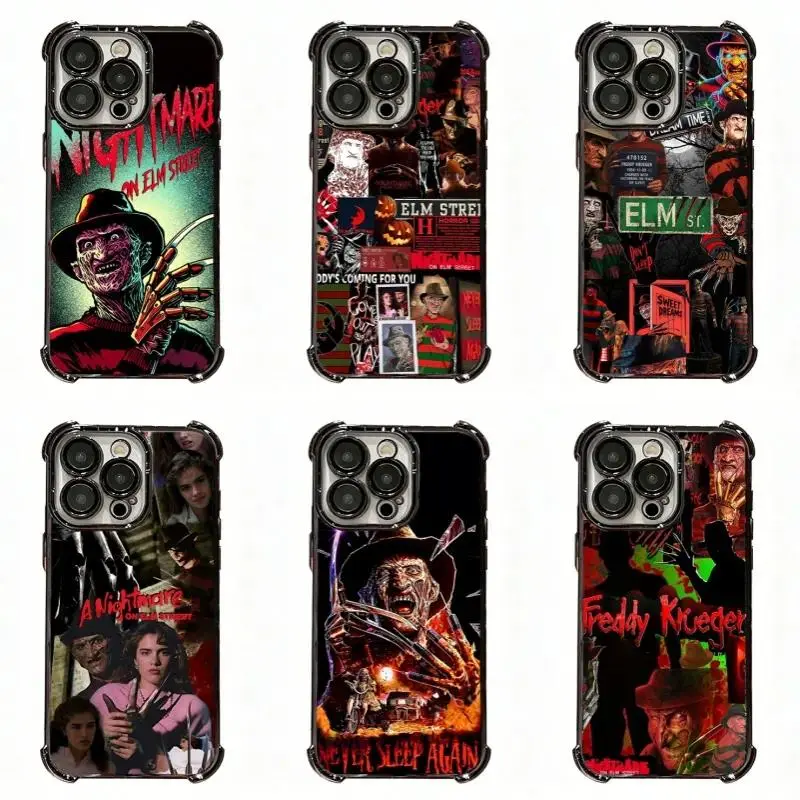 A N-Nightmare On Elm Street Freddy K-Krueger Horror Movie Phone Case,Vintage Halloween gifts,For iPhone 17 Pro Max 16 15 14 13 12 11 Pro Max X XS and for Samsung S22 S23 S24 S25 S26 Plus Ultra,Best Gift Idea,Protection Casing
