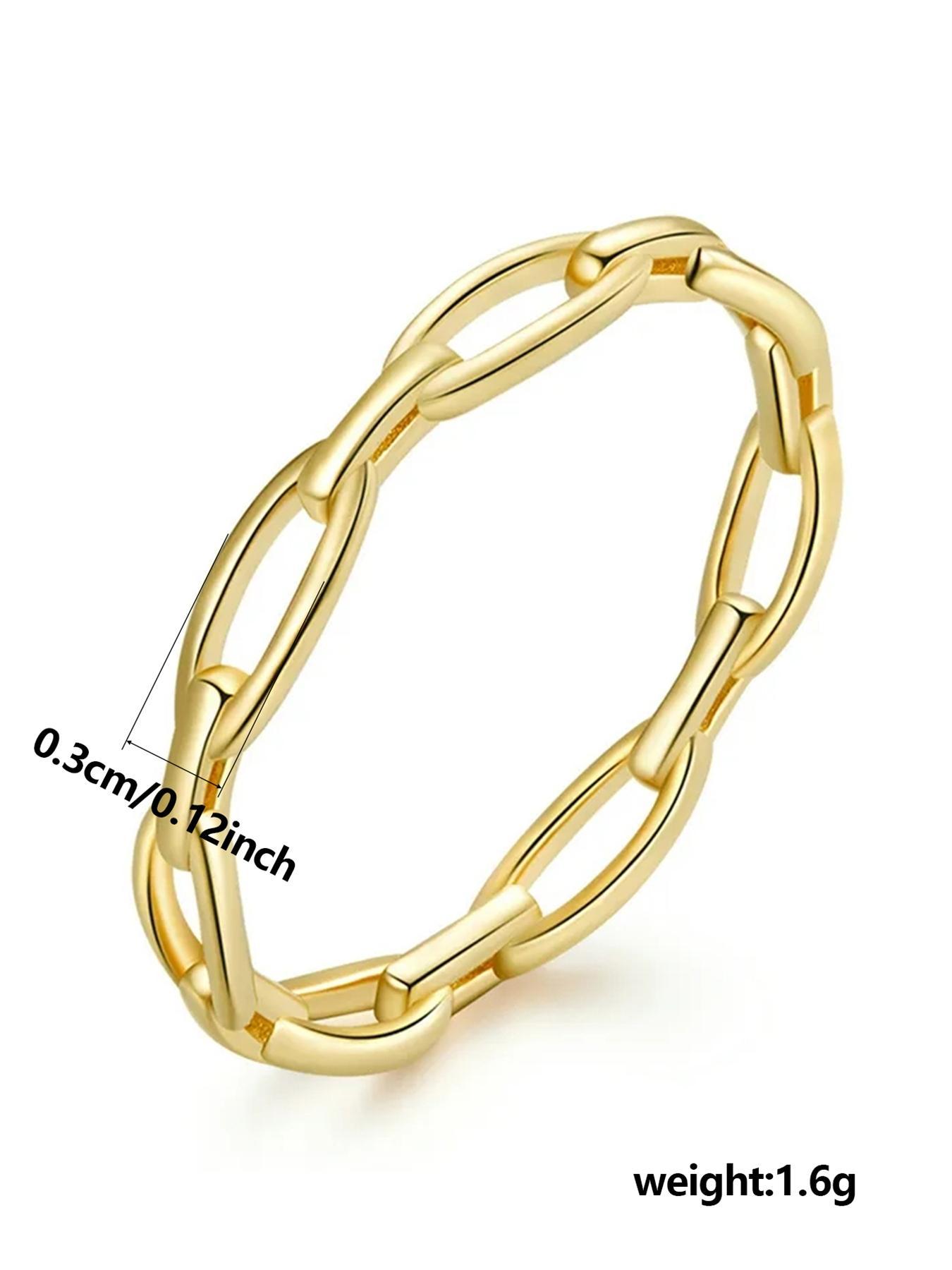 Simple Hollow Out Design Copper Ring, Fashion Stackable Finger Rings, Fashion Accessories for Women, Trendy Jewellery Accessories for Party, Daily Clothing Decor, Trendy All-match & Exquisite Jewelry for Birthday Gift