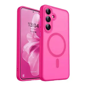 Matte Case For Samsung Galaxy A57 A56 A17 A36 A16 A36 A37 5G S26 S25 S24 Ultra Plus FE S25Plus S24FE S25FE Magsafe Cover