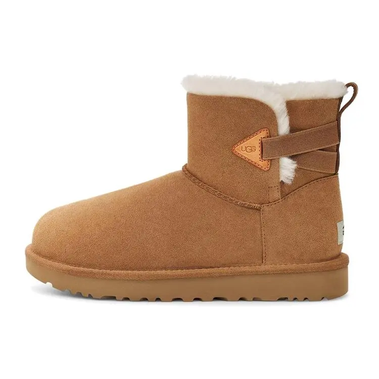 UGG Bailey Short Plush Warm Durable Shock Absorbing Non-Slip Comfortable Casual Snow Boots 1127390-CHE