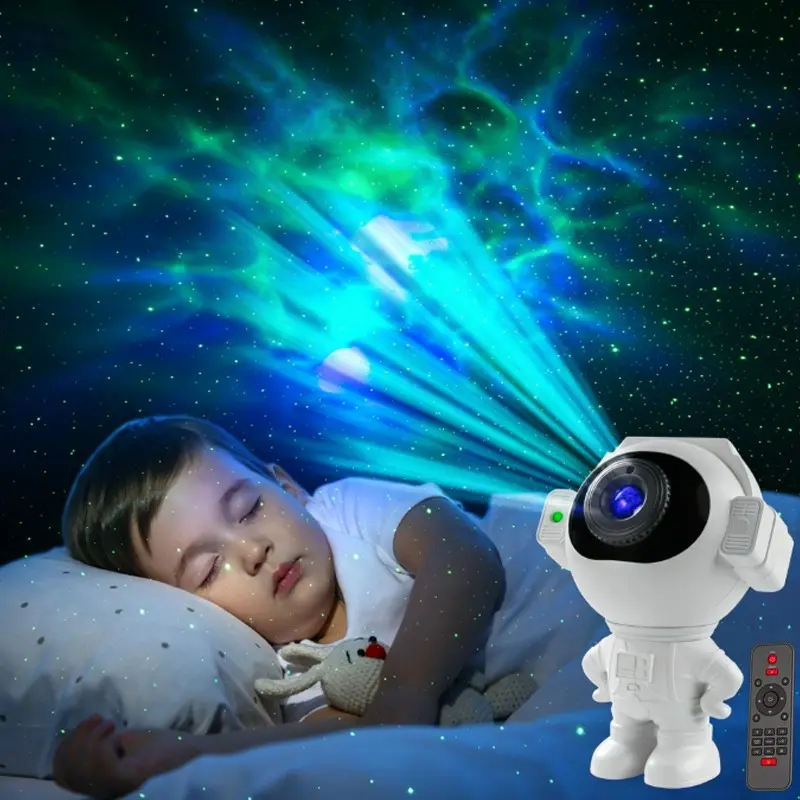 1 Pack Colorful Astronaut Cloud Star Projector Night Light with Timer & Remote Control, Galaxy Projection Lamp, Atmosphere Light, Decorative Mood Lamp for Kids Bedroom Decor, Perfect Gift for Holiday Party, Christmas & Halloween