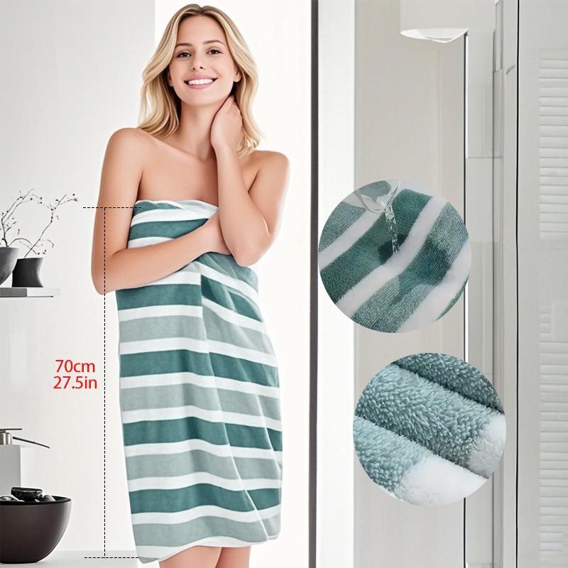 Striped Bath Towel Sets, Premium Bath Towels, 2/5/8/12 Pcs Washcloths Hand Towel and Bath Towels Soft Absorbent Microfiber Blanket Towel, Quick Drying Towel for Bathroom, Hotel, Salon, Spa, Gym, Home Goods