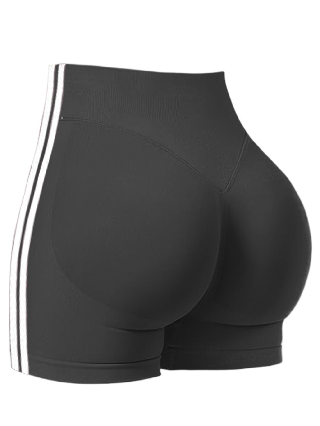 Seamless Shorts for Women, Invisible Scrunch Butt Lifting Gym Booty Biker Shorts, Breathable Comfortable High Stretch Skinny Shorts, Gym Shorts, Ladies Sportswear for Indoor Outdoor Wear, Athletic Shorts