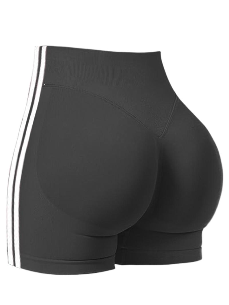 Seamless Shorts for Women, Invisible Scrunch Butt Lifting Gym Booty Biker Shorts, Breathable Comfortable High Stretch Skinny Shorts, Gym Shorts, Ladies Sportswear for Indoor Outdoor Wear, Athletic Shorts