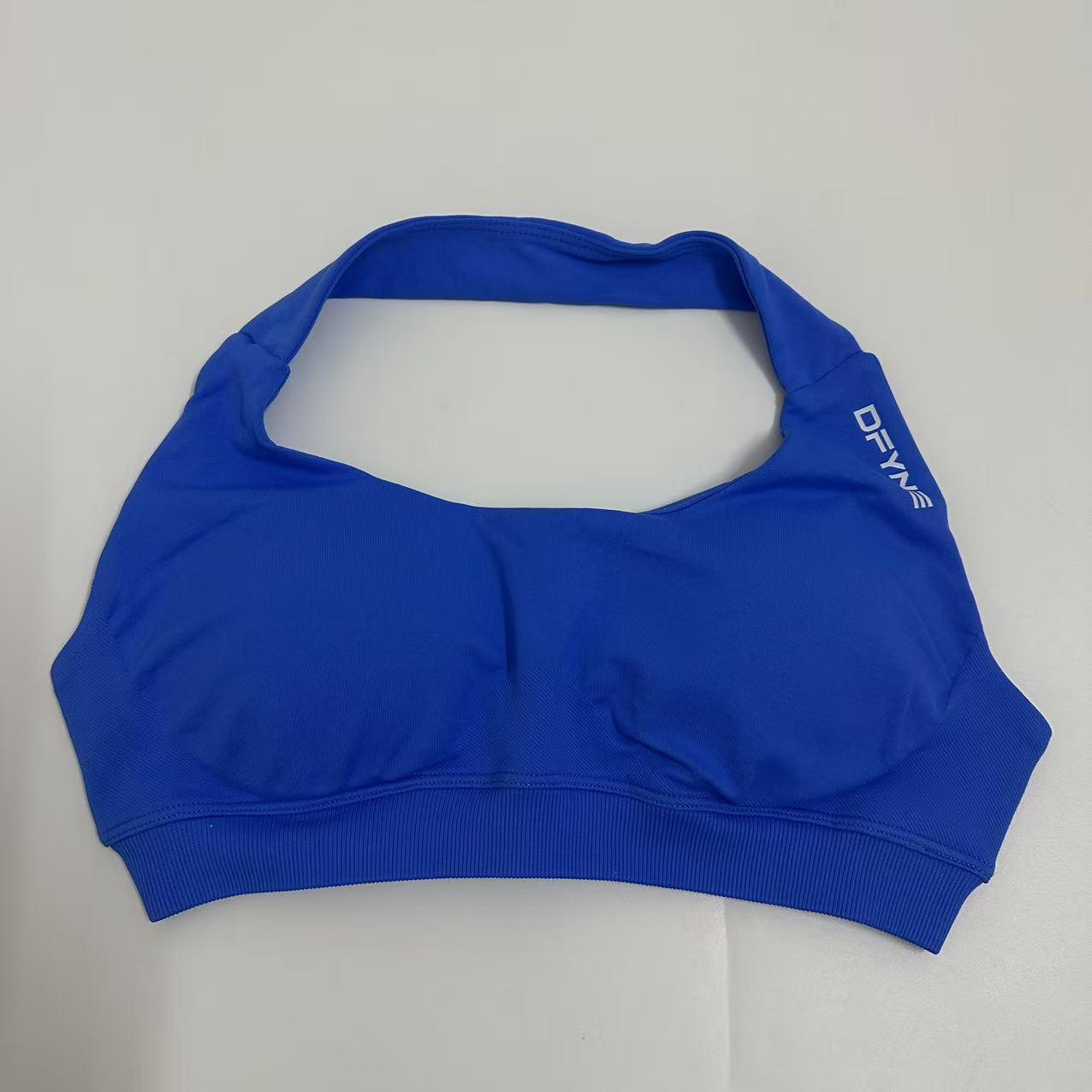 Dfyne Impact Women's Sports Bra - Seamless Backless Strapless Heightening Style Back-Opening Sports Outfit - Fitness and Yoga Sports Bra