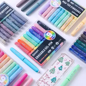 9 Colors Erasable Colorful Gel Pens Set, Medium Point 0.6mm, Smooth Writing, Perfect for Drawing, Highlighting, Student Use