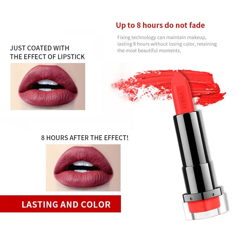 Long Lasting Matte 29 Nude Earth Toned Lipstick High Pigment Waterproof Sweatproof Non Sticky Velvet Finish Lipstick For All Day Wear Everyday Makeup
