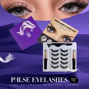 5 Pairs Magnetic False Eyelashes Kit, No Glue Needed, Natural Fluffy Lashes, Reusable Magnetic Lashes for Beginners