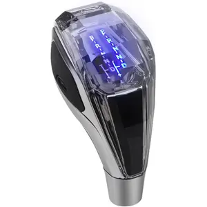 Led Illuminated Gear Shifter Knob with 7 Light Colors Gradient Universal Vehicle Interior Accessories Crystal Touch Sensitive Car Shift Head-for Most Auto Transmission Car