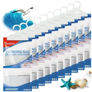 Moisture Absorbers, Hanging Closet Dehumidifier Bags, Humidity Packs, Desiccant, Closet Dehumidifiers with Ocean Breeze Fragrance, 10 Pack, 9.8 OZ