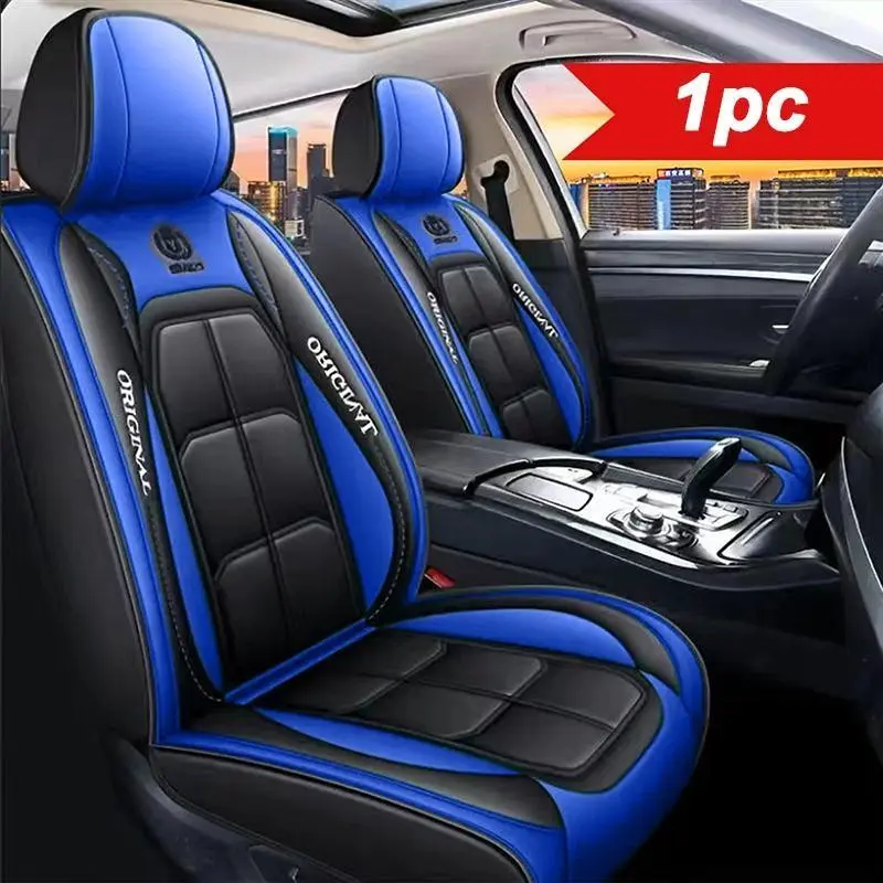 PU leather front car seat covers, universal fit for sedans, SUVs, and trucks, no padding, premium, easy to install, Car Seat Covers Front Seats