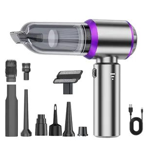 Portable Wireless Car Vacuum Cleaner - 4-in-1 Handheld Vacuum Cleaner with Three-Speed Adjustment, Compressed Air Duster with a Battery Life of Up to 35 Minutes - Rechargeable Lightweight Vacuum Cleaner Suitable for Cars, Homes, Offices, and Keyboards