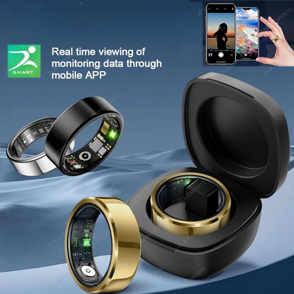 COLMI R10 Temperature SmartFitness Ring, 1 Count USB RechargeableLong Battery Life Smart Ring, 5ATMWaterproof Durable Fitness Tracker forWomen & Men, Wireless, Portable, Durability