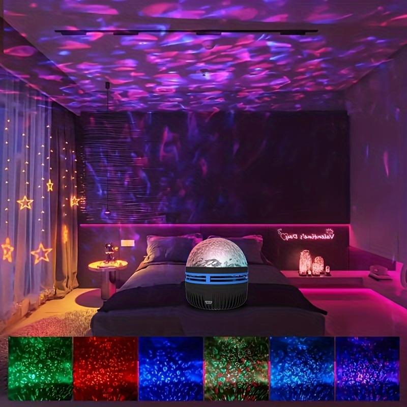 Dynamic Ripple Effect - Water Pattern LED Projection Light - Modern Atmosphere Light with USB Cable, Energy saving, Compact Bedroom Design, Living Room Decoration, Relaxing Atmosphere