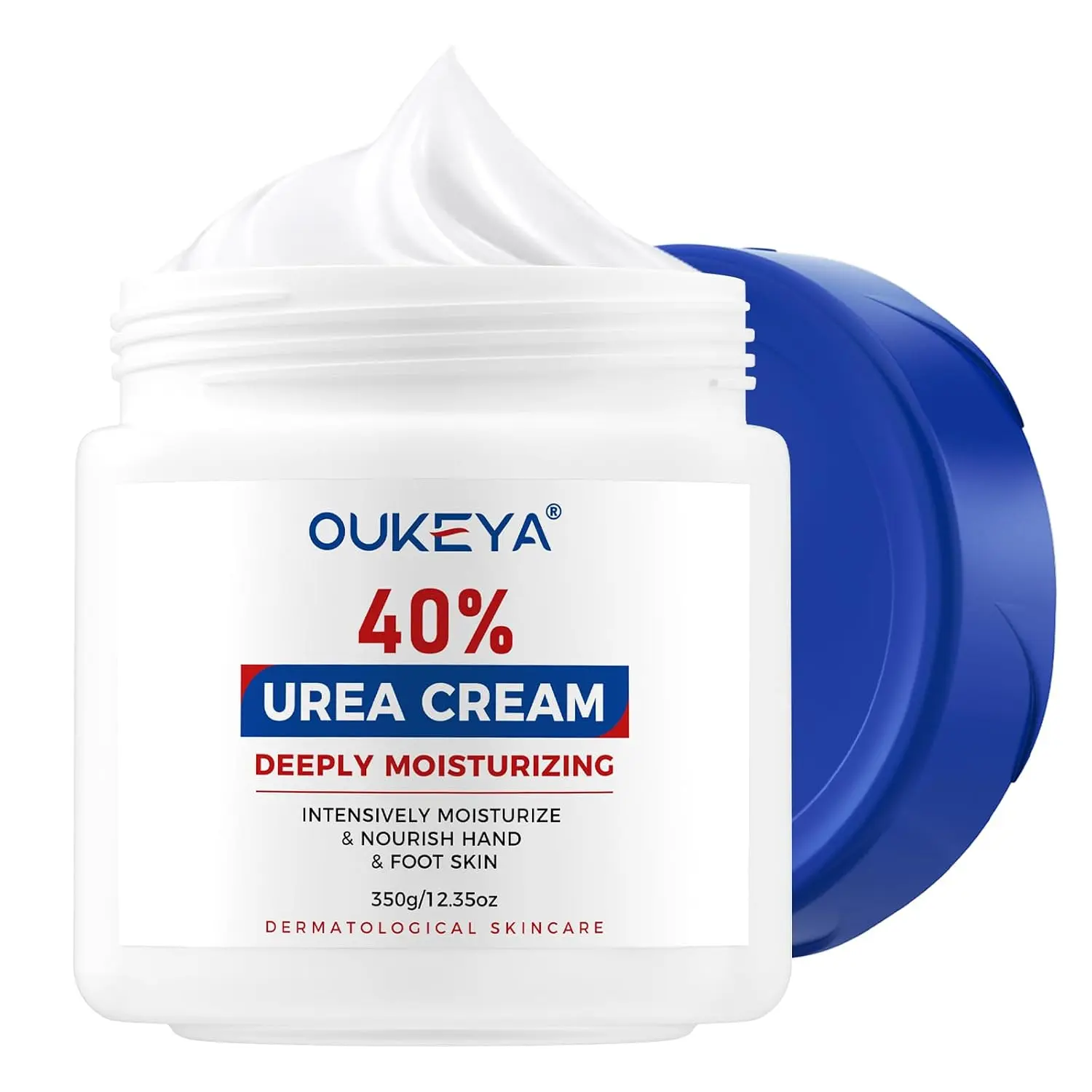 Urea Cream 40 Percent, Foot & Hand Cream for Dry Cracked, Urea Lotion for Feet Maximum Strength(12.35Oz)