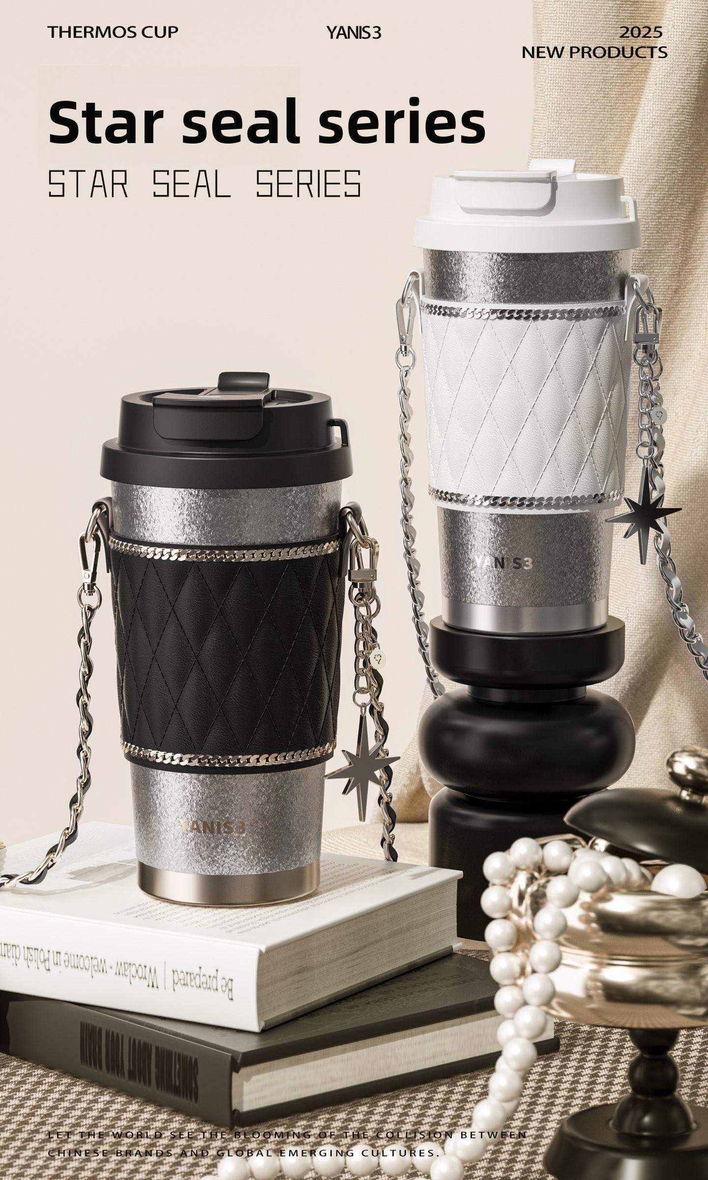 Yanis3 Pure Titanium Vacuum Cup 500ml Stylish Leakproof 360 Sealed  Portable Coffee Cup for Car & Travel Gift - TikTok Shop