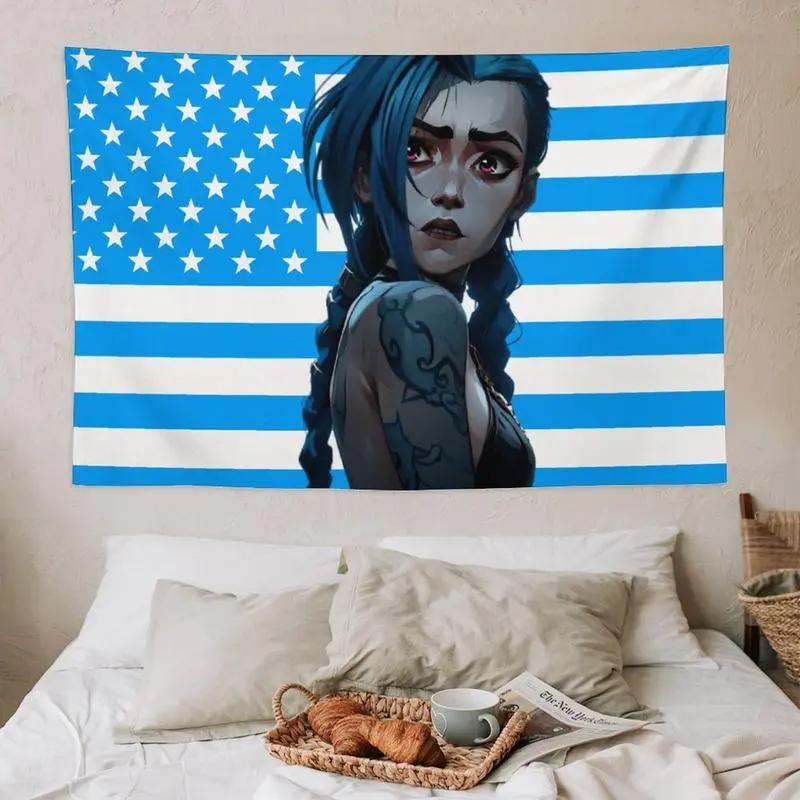 Jinx  wall tapestry poster for college dorm cave bedroom living room office party decoration gift