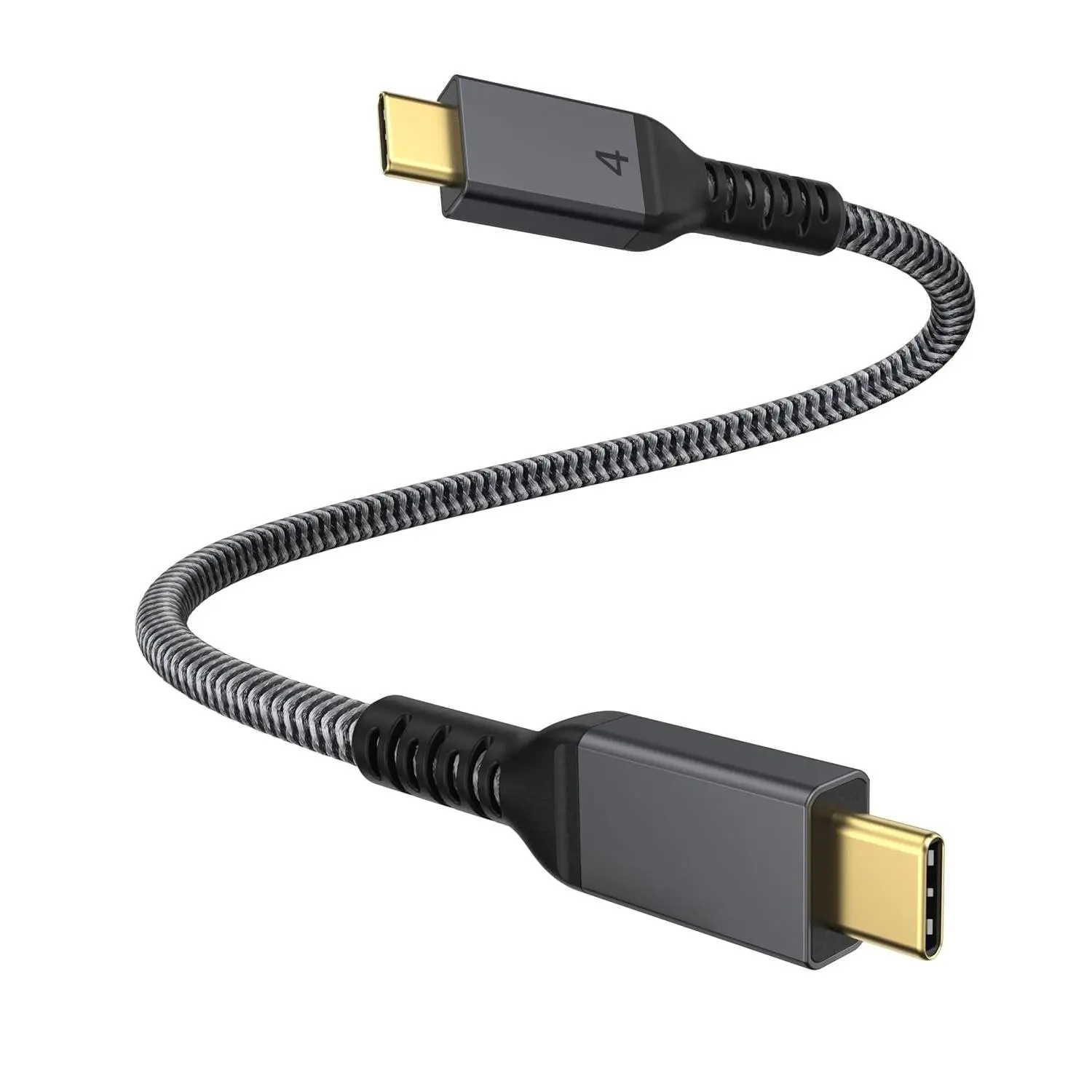 [1Ft] Thunderbolt 4 , Short Thunderbolt  40Gbps with 240W  and 8K/5K@60Hz Compatible with Thunderbolt 4/3, USB4, and USB C