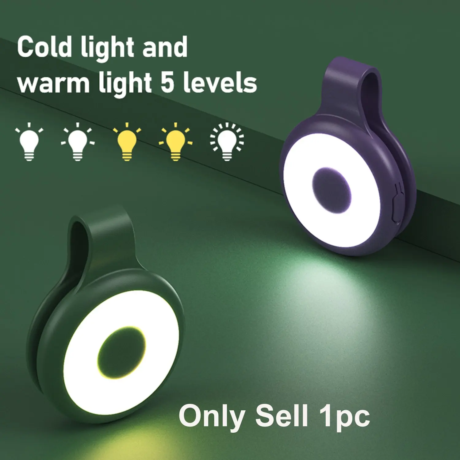Magnetic lighting fill light, Magnetic features, rechargeable mobile high-brightness LED light, bag light, clip-on light, powerful magnetic attraction, 5 kinds of cold and warm light, hands-free, suitable as reflective ge