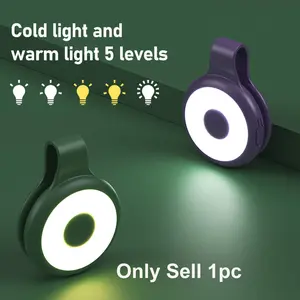 Magnetic lighting fill light, Magnetic features, rechargeable mobile high-brightness LED light, bag light, clip-on light, powerful magnetic attraction, 5 kinds of cold and warm light, hands-free, suitable as reflective ge