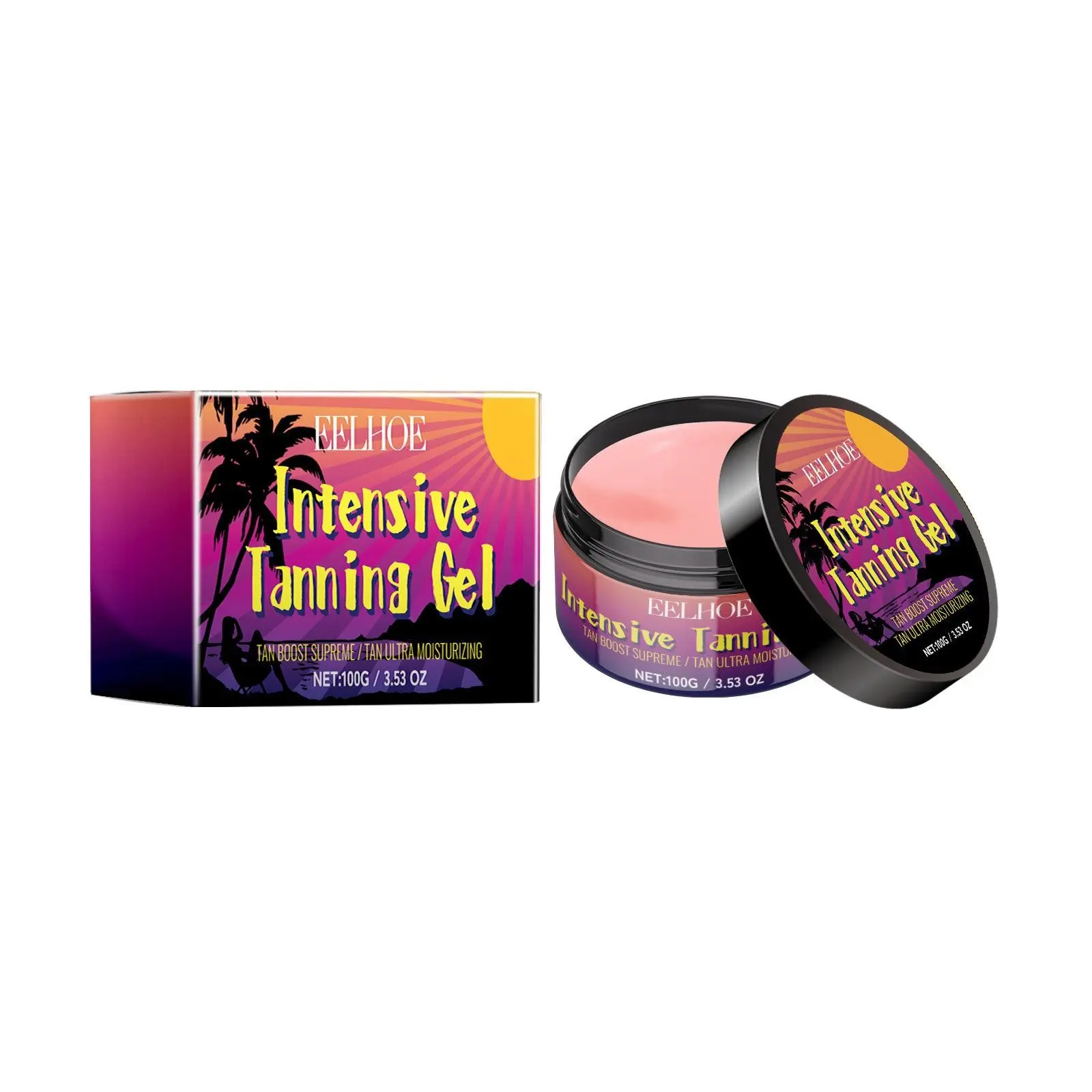 Intensive Tanning Gel, Hydrating Tan Booster for Sun & Tanning Bed, Long Lasting Sun-kissed Skin