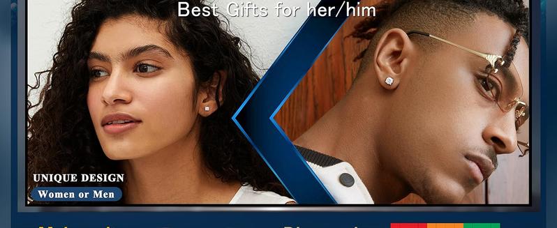 MILACOLATO Stud Earrings 3 Pairs 14K White Gold Plated Sterling Silver Men's Flat Back Stud Earring Cartilage Helix Piercing D Color Moissanite Earrings Birthday Gifts for Men Women 1.8ct-3.2ct MILACOLATO Stud Earrings 3 Pairs 14K White Gold Plated Sterling Silver Men's Flat Back Stud Earring Cartilage Helix Piercing D Color Moissanite Earrings Birthday Gifts for Men Women 1.8ct-3.2ct