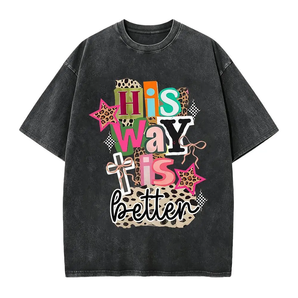 His Way Is Better Shirt, Christian Leopard Shirt, Christian Cross Tee, Religious Gifts, Bible Verse Tee, Jesus Lover Gift