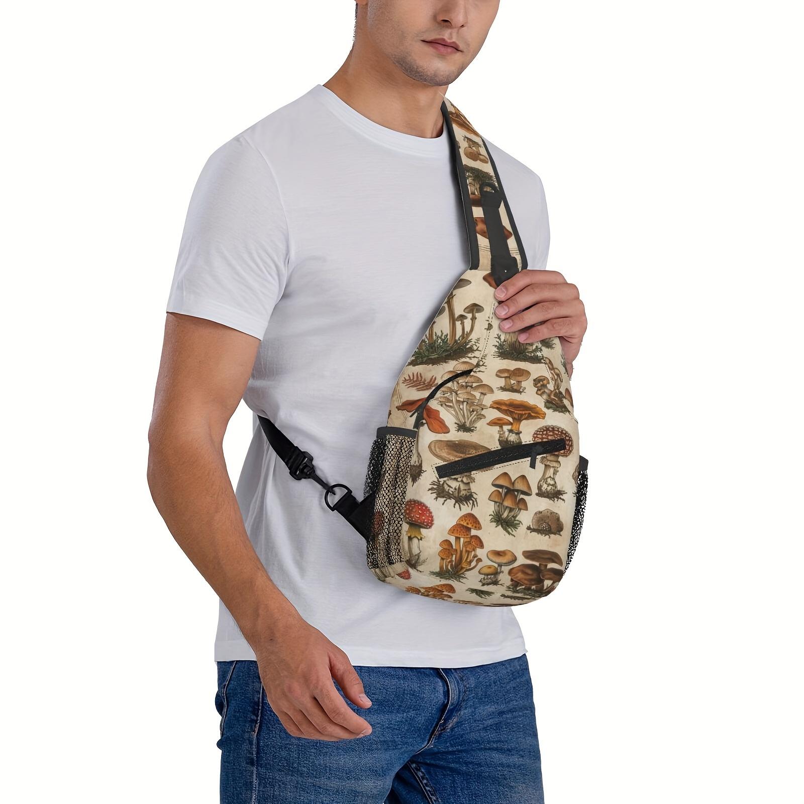 Crossbody Chest  Hiking  Mushroom Atlas Shoulder  Folding Large Capacity Fashion Durable Can Be Used For Shopping, Work, Leisure  Beach  Fishing   Accessories Must Have  For School Back Christmas Gifts bag travel backpack
