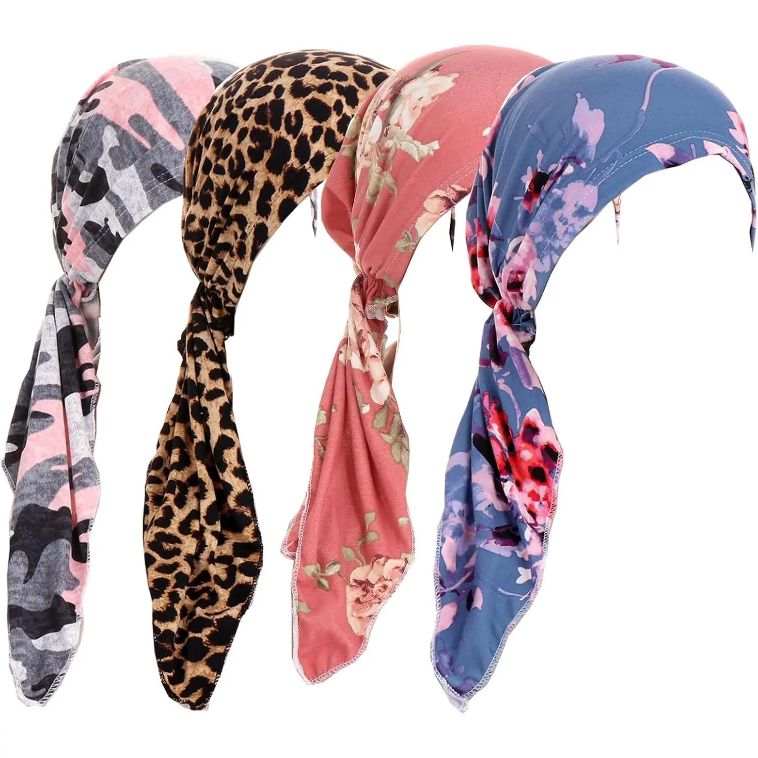 Women Rhinestone Head Scarf Chemo Cap Spandex Bandana Du Rag for Hair Loss Soft Stretchy Head Wrap Scarf