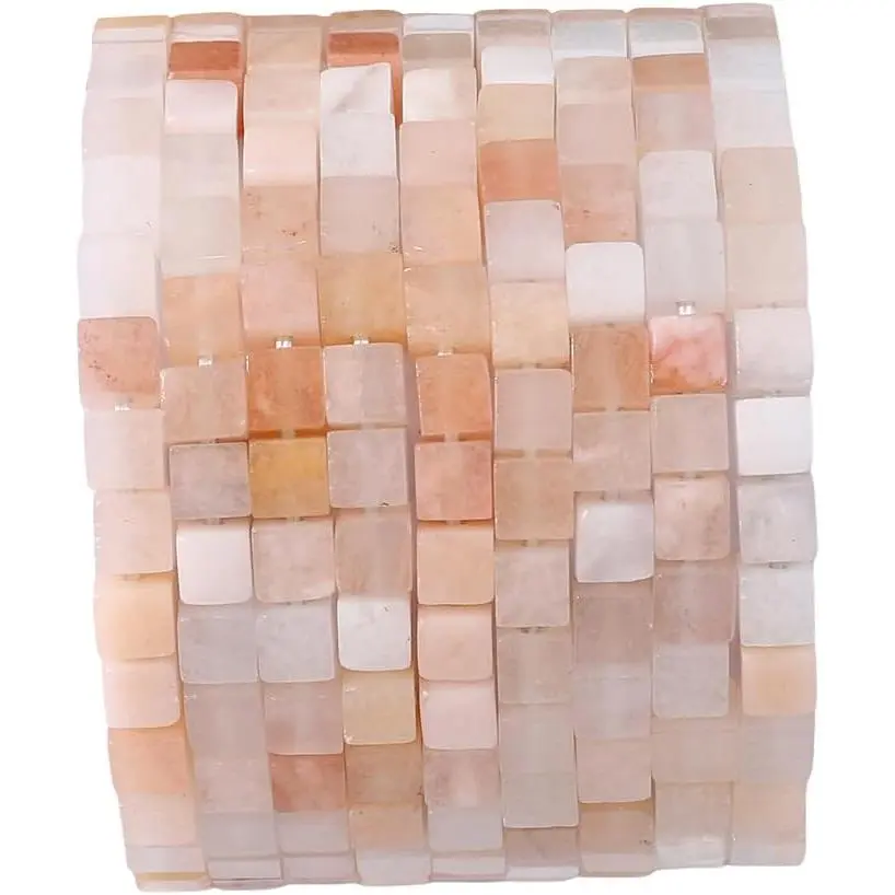 Aventurine Square Stone Beads 4x4mm 85 count Cube Loose Semi  Beads for  Making Design