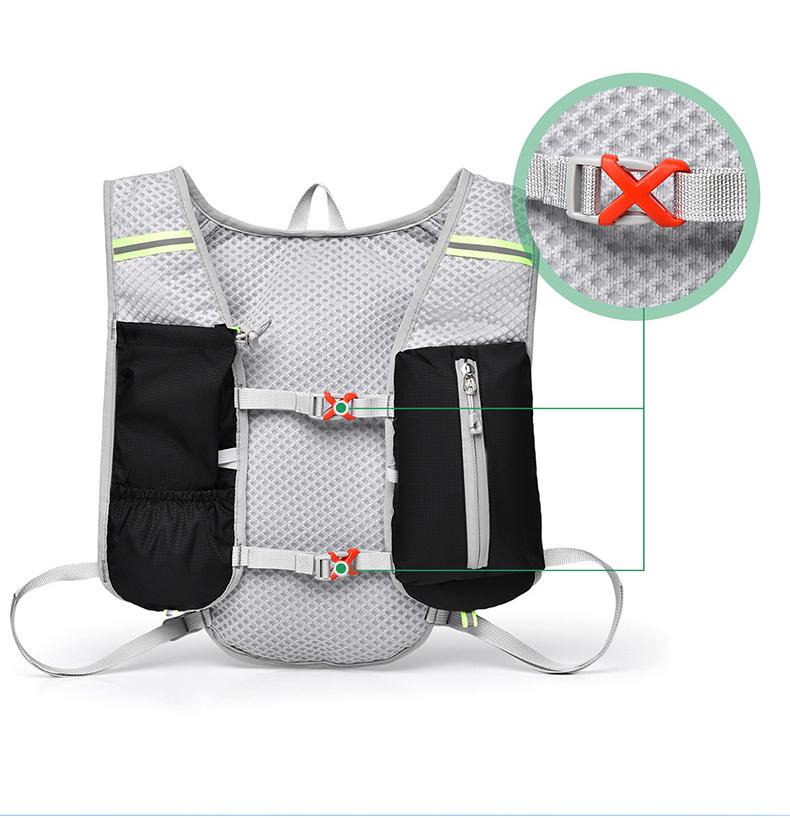Lightweight Hydration Vest Backpack, Breathable Running Hiking Cycling Bag with Large Capacity, Outdoor Water Bladder Pack for Trail Running Camping