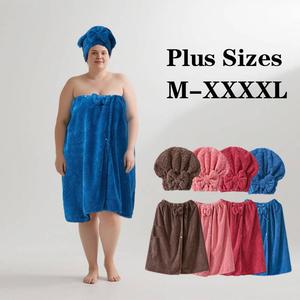 bath skirt & shower cap set, 2 counts/set adjustable bath skirt & hair drying cap, reusable washable towels, bathroom soft absorbent towel, bath sheet towel, bath towels, home travel essential bath accessories, absorbent thickened towels