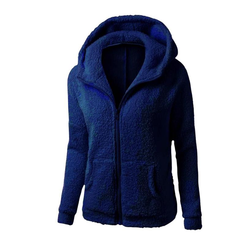 BIGWIG women's zipper hooded plush jacket with zipper pockets and lightweight fleece lining, winter warm fleece zipper jacket, cotton jacket, plush sweatshirt, autumn and winter lambskin women's hooded pullover cold-proof jacket BIGWIG women's zipper hooded plush jacket with zipper pockets and lightweight fleece lining, winter warm fleece zipper jacket, cotton jacket, plush sweatshirt, autumn and winter lambskin women's hooded pullover cold-proof jacket
