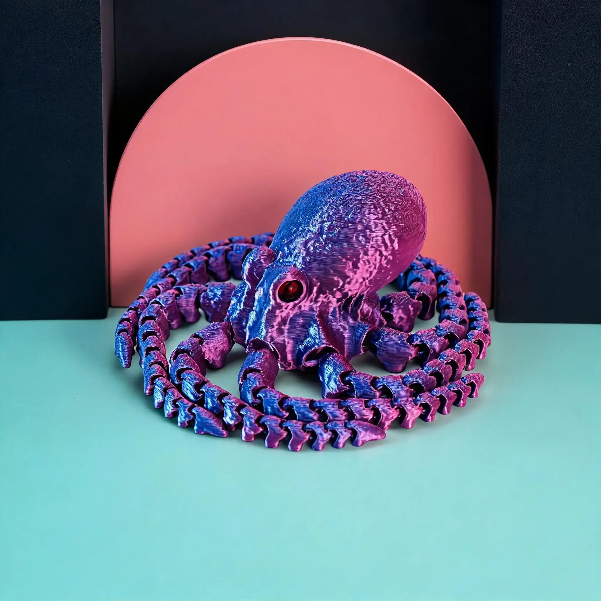 A 3D printed octopus ornament, a desktop decorative piece featuring movable tentacle joints with cutting-edge technology, the perfect choice for Halloween, Christmas, and Easter | Festive home decor and unique party gift, Collectible Figurines