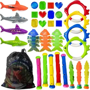Pool Diving Toys Games - 31 PCS Swimming Pool Toys for Kids Teens with Diving Rings Dive Sticks Underwater Treasures Torpedo Bandits Fish Toy etc Fun Water Swim Toy for Boys Girls Adultsfidget toys