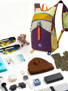 15L Capacity Small Hiking Backpack, Lightweight Foldable Travel Bag, Multicolor Design, Ideal for Outdoor Activities